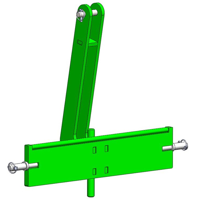 Triangle Porte Masses Jerrican Attelage John Deere CAT 2 Uniquement PR Masse de 50 KG